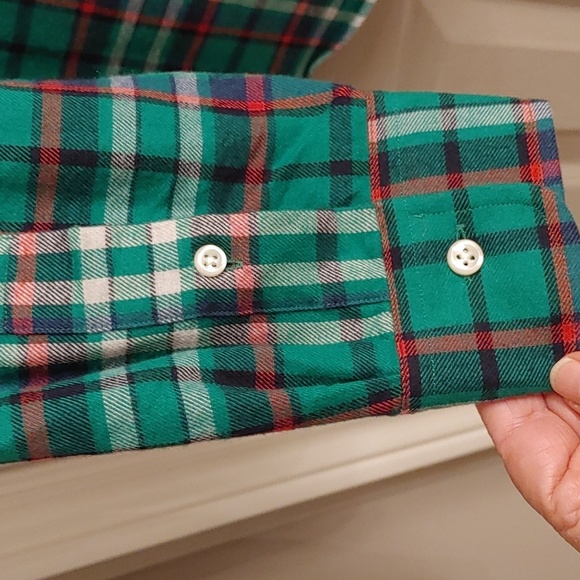 RALPH LAUREN MEN'S CLASSIC FIT PERFORMANCE FLANNEL PLAID LARGE - Picture 6 of 9